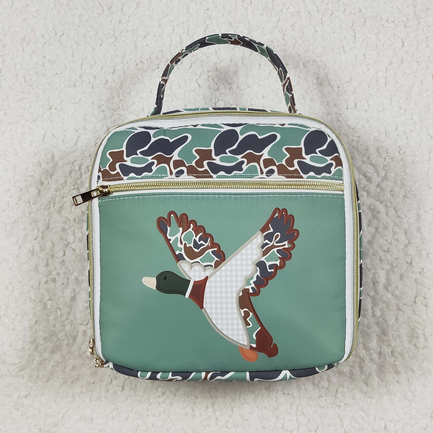 duck print camo lunch box