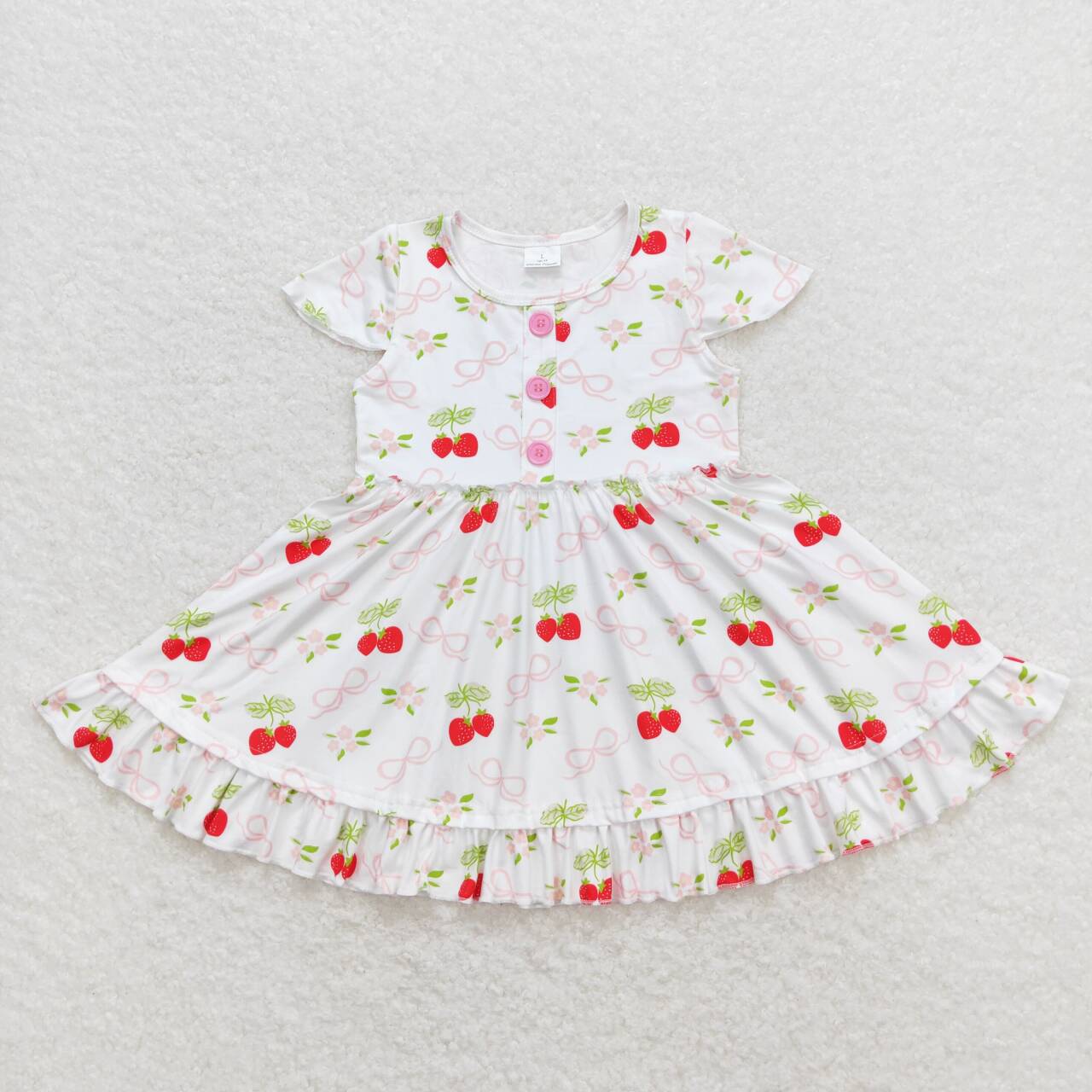 sweet berry bows twirl dress