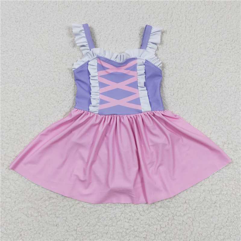girl princess one piece swimsuit