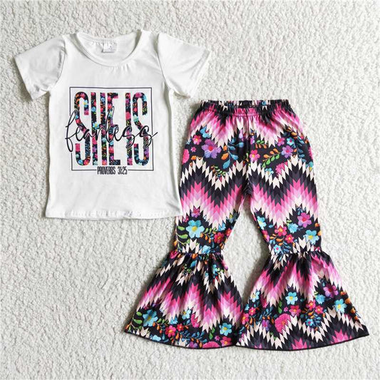 she is fearless proverbs outfit aztec pants set