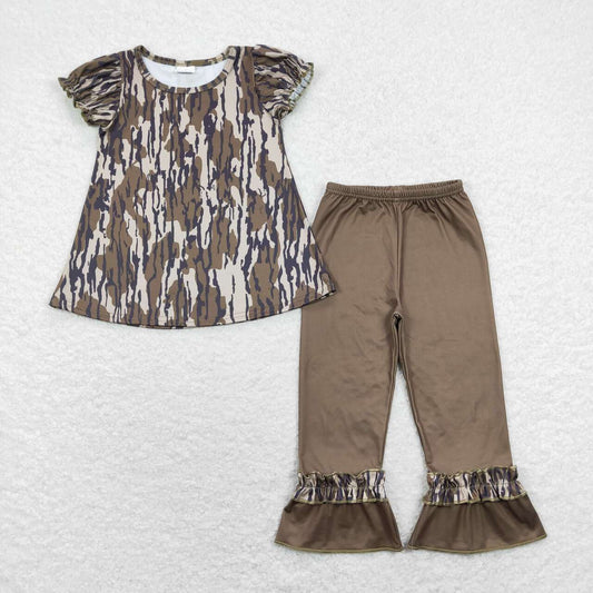 camo clothing girl pants set outfit