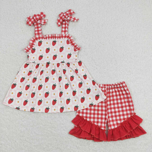 strawberry dreams shorts set