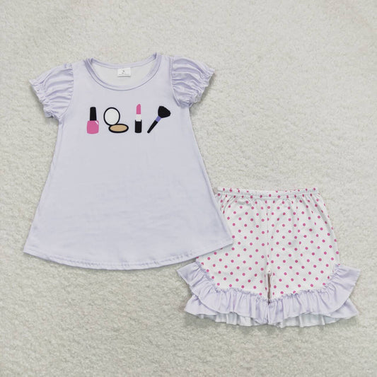 make up shorts set girl summer clothing