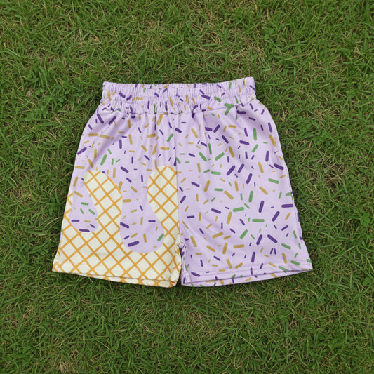 lavender ice cream sprinkle shorts