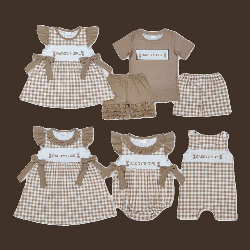 Daddy's Girl/Boy Print Kids Sibling Clothes