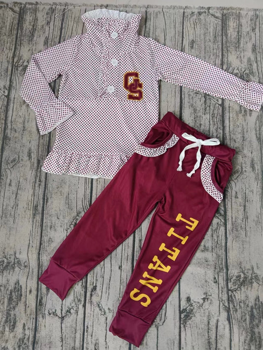 custom order sports team girls outfit