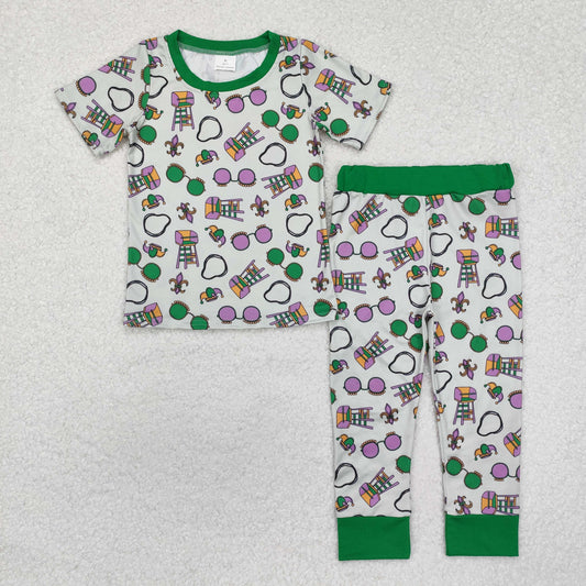 boy mardi gras pajamas sleepwear