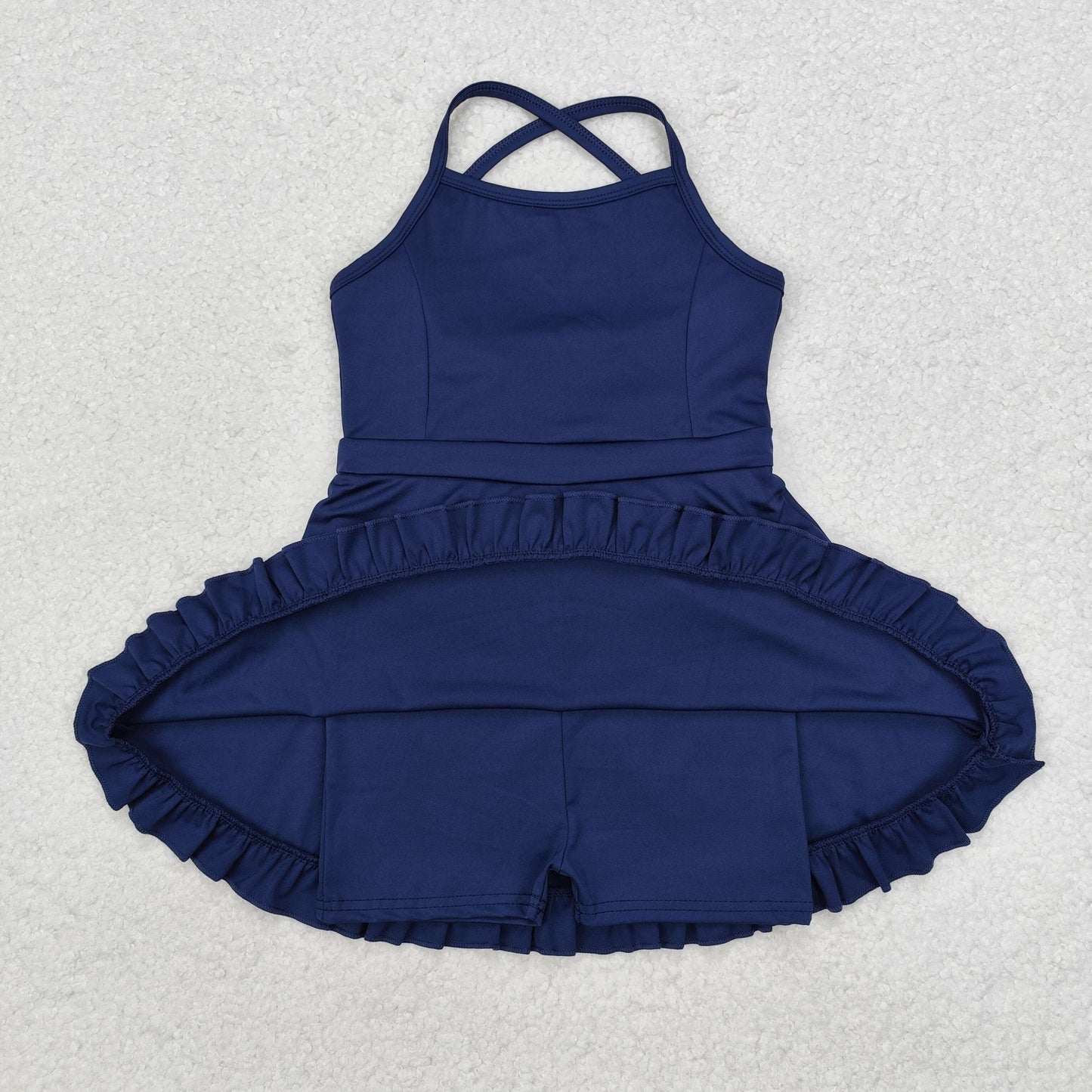 baby girls summer navy strap activewear athletic dress