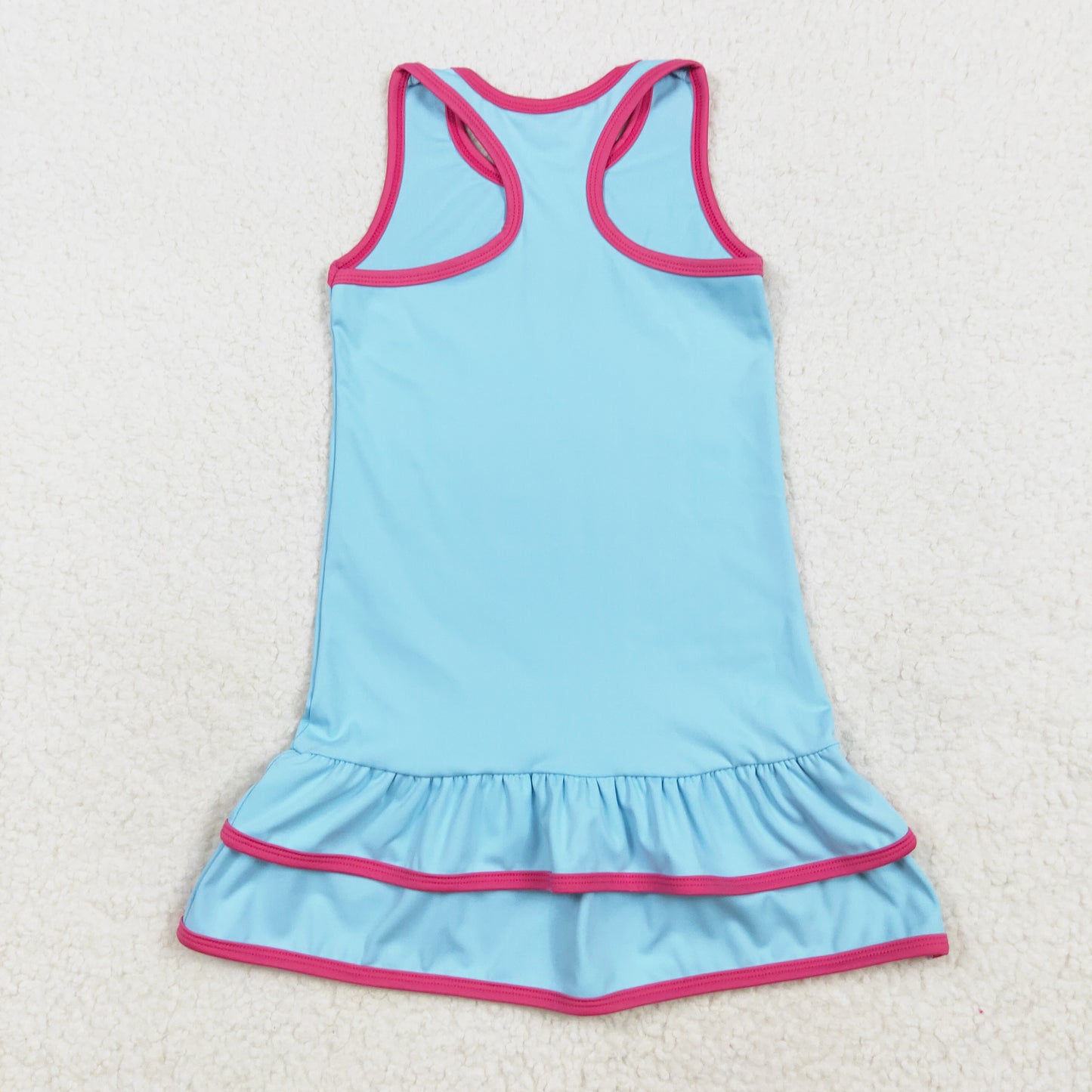 racerback sports girl active dress blue