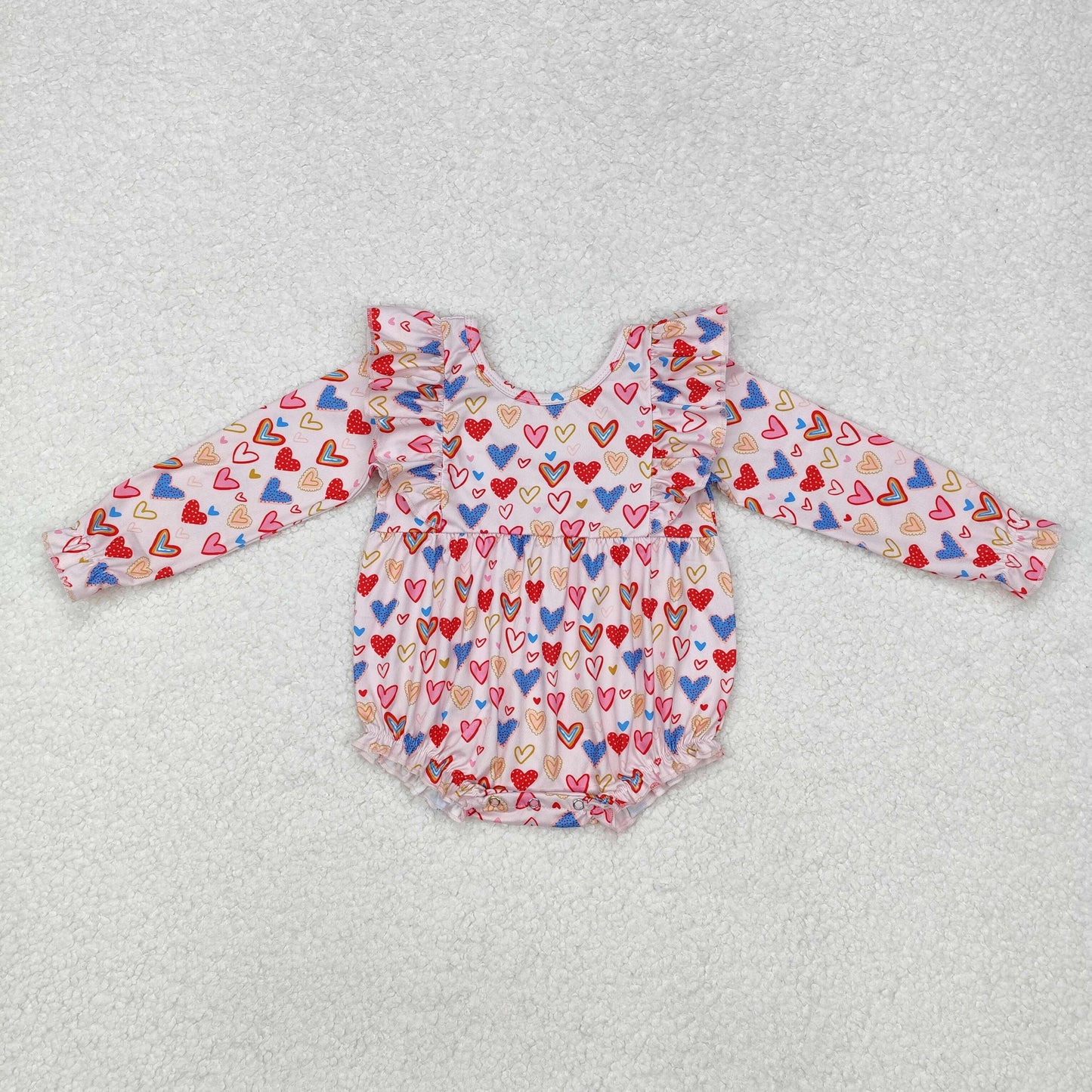 valentine leah bubble romper in heart