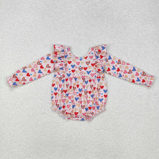 valentine leah bubble romper in heart