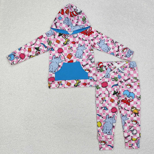 Dr. Seuss celebration day girls hoodie outfit