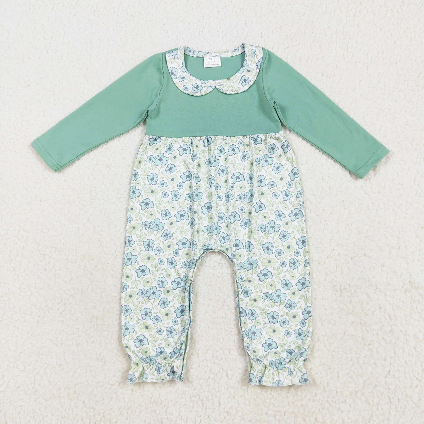infant girl fall floral romper