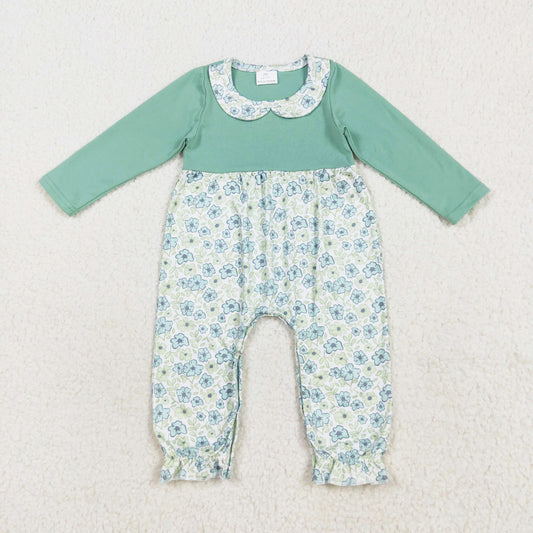 infant girl fall floral romper