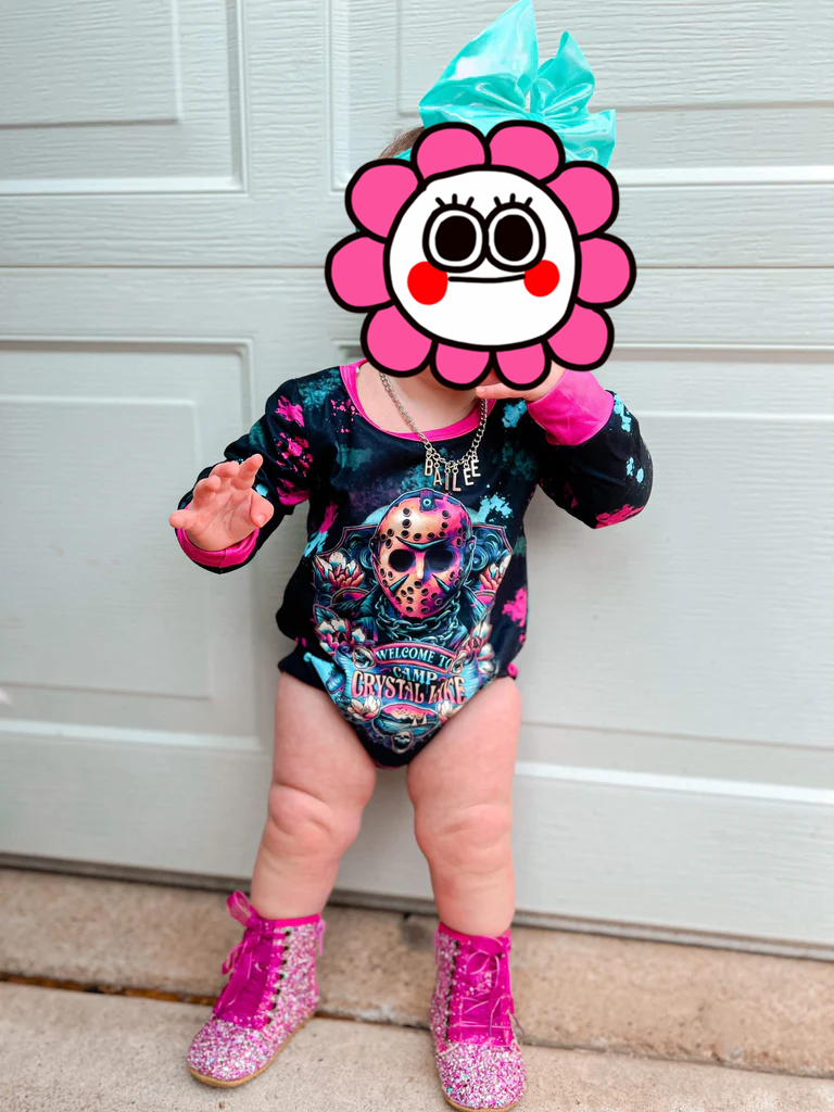kids halloween long sleeve romper