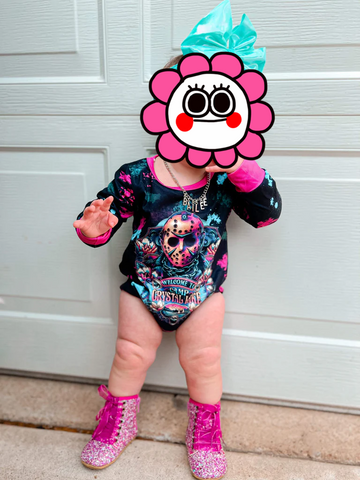 kids halloween long sleeve romper
