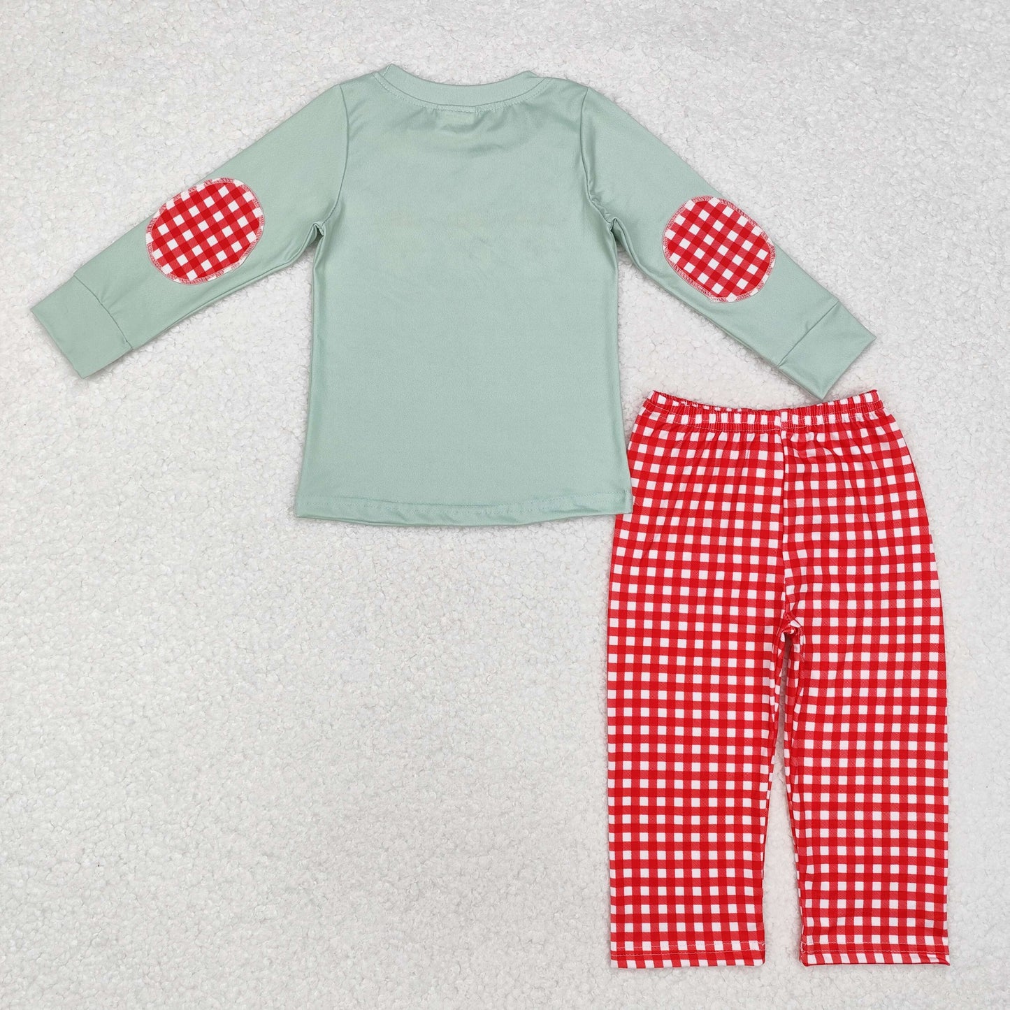 santa claus print Christmas boys pants outfit