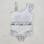 2pcs girl camo swimsuit