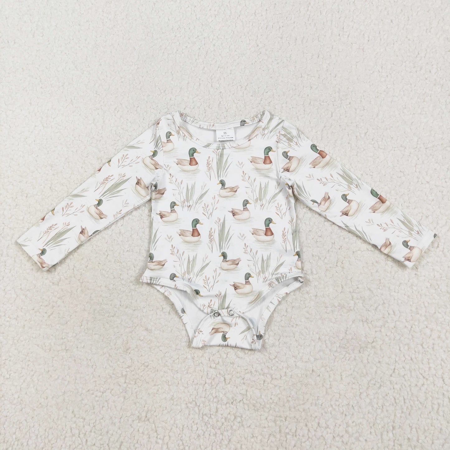 long sleeve duck onesie bodysuit