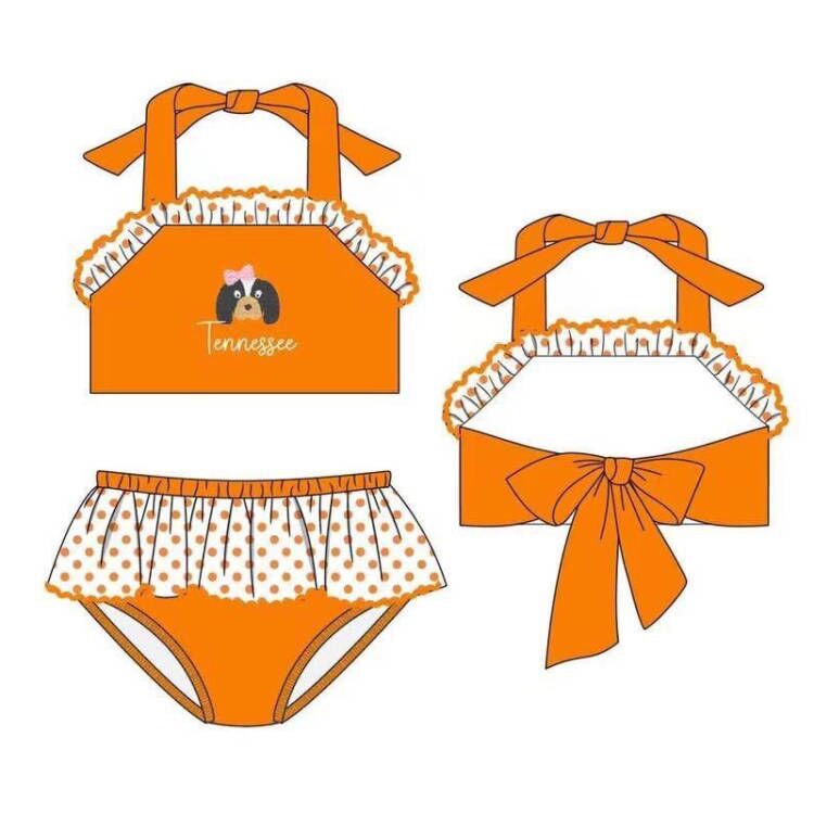 Custom order girls two piece team swimsuit