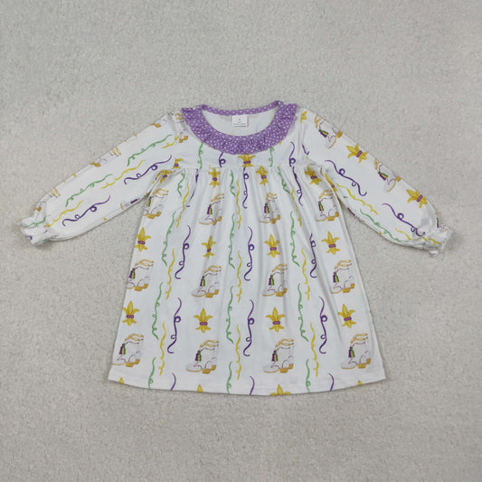 mardi gras boots saints baby girl dress