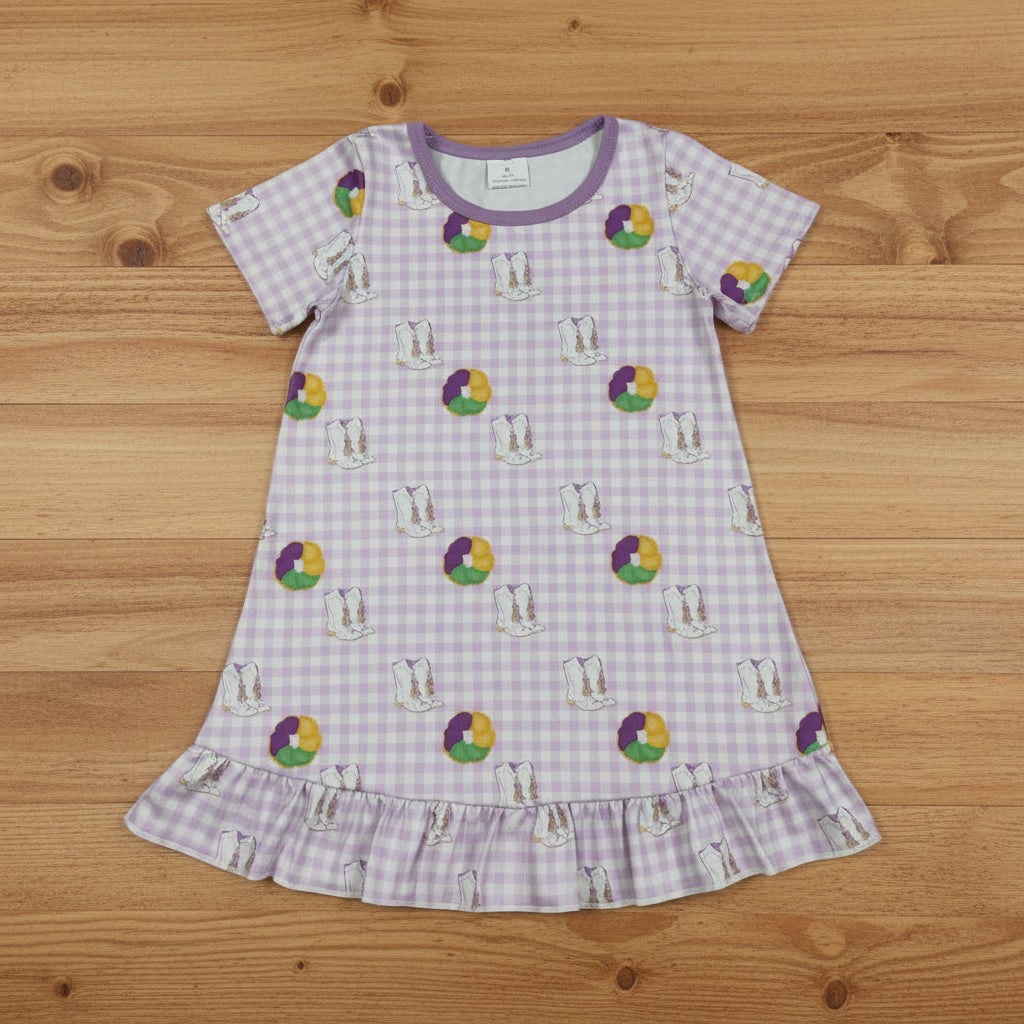 mardi gras king cake nightgown