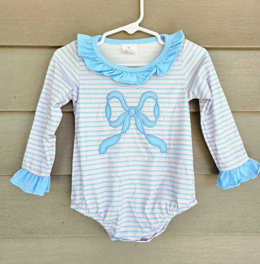 Ruffle Bow Bubble Onesie