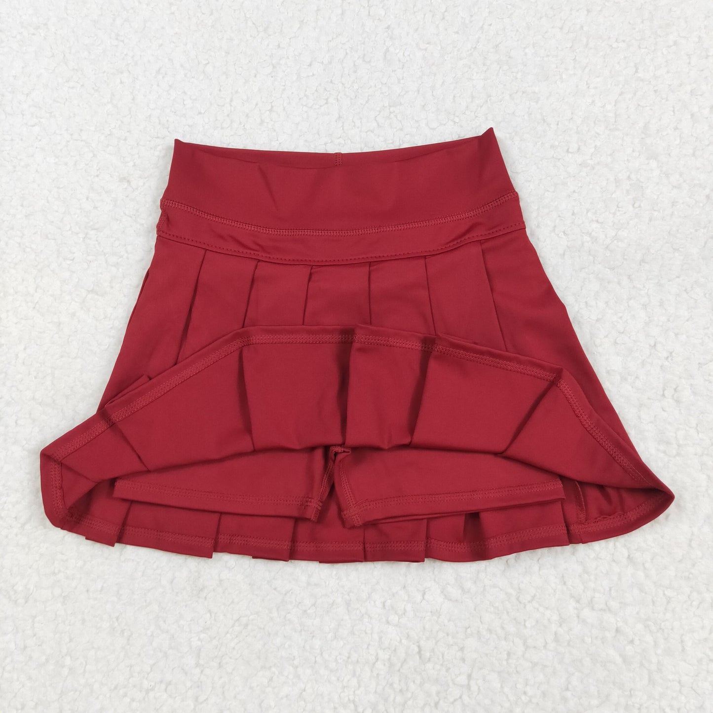 Girl Pleated Cheer Skirts Cheerleader Skirt Maroon