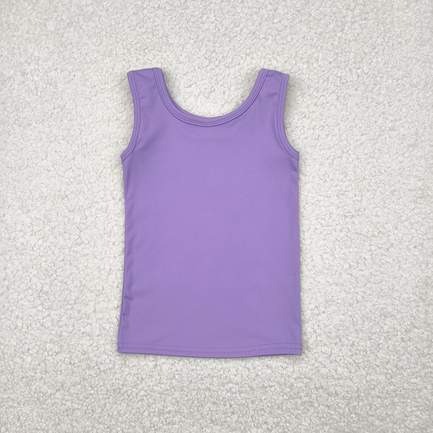 solid purple athletic tank