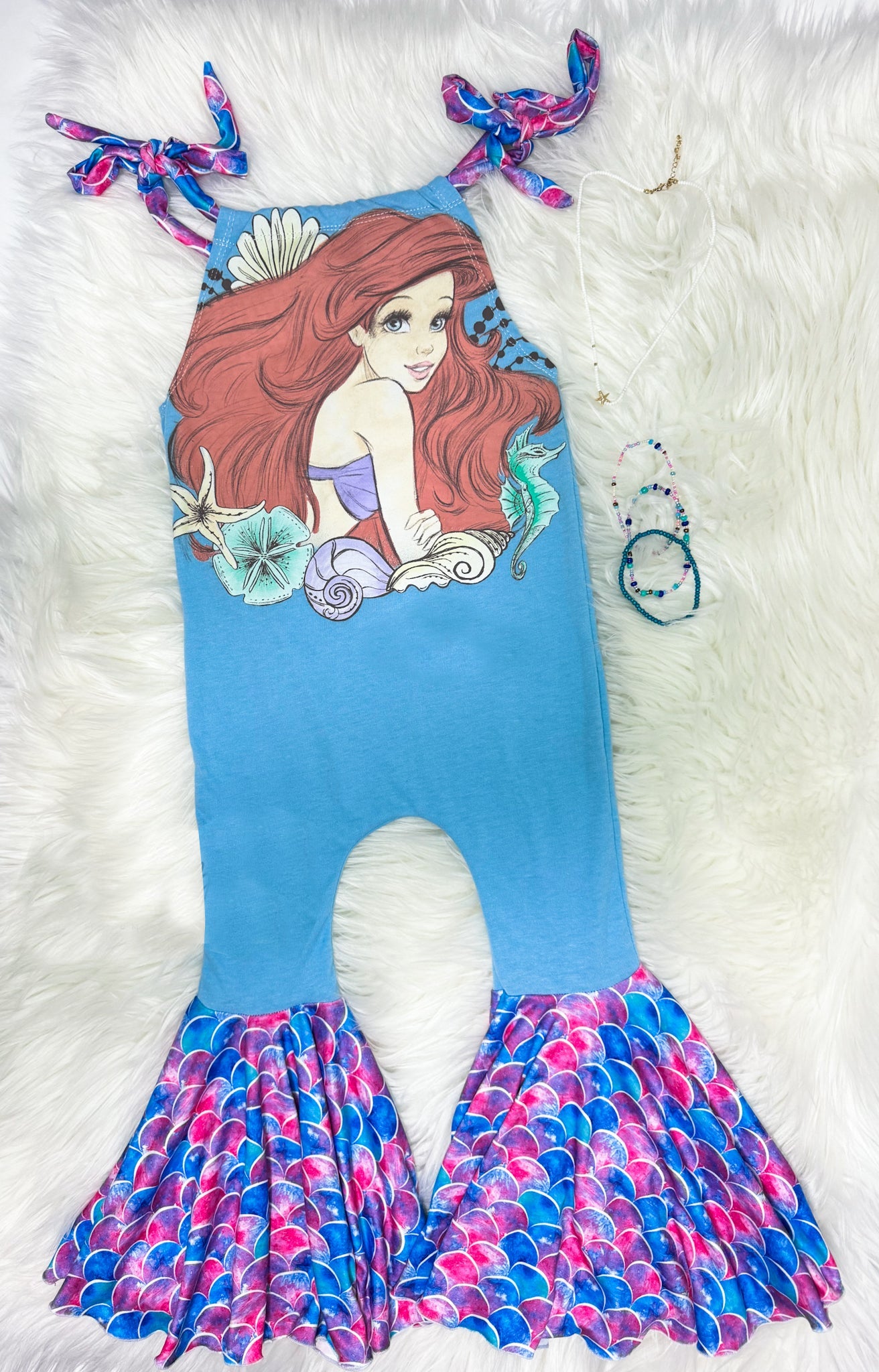 pre order mermaid jumpsuit girls clothes