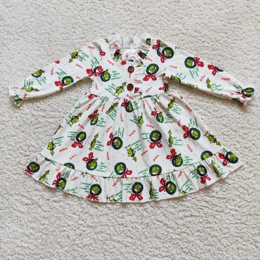 girl christmas grinchey dressing gown