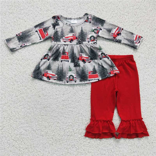 little girl Christmas tree outfit