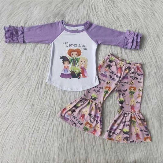 purple hocus pocus bell bottom outfit