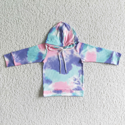 Unisex Tie Dye Hoodie Top 6 A24-4