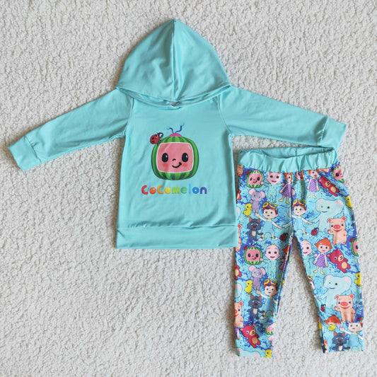 mint green coco hoodie outfit boys clothes