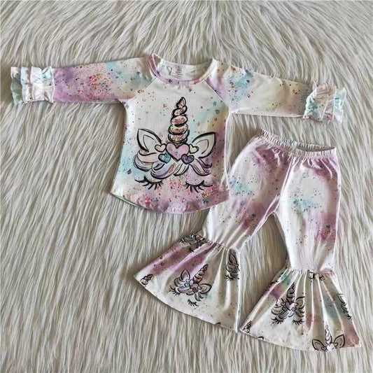 Girl Unicorn Pants Set