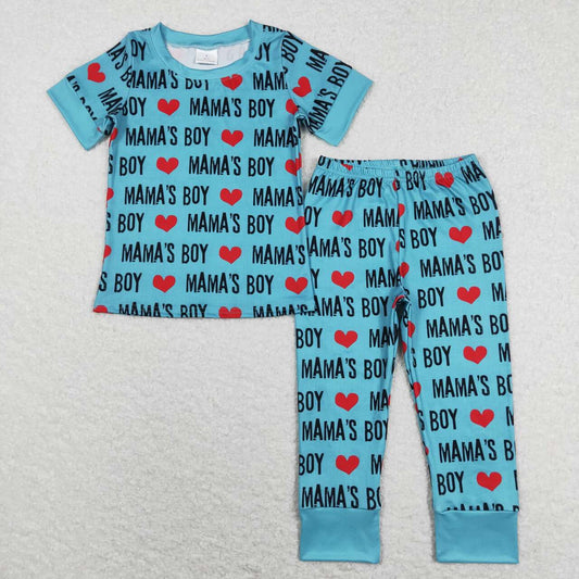 mama's boy valentine's day pajama set