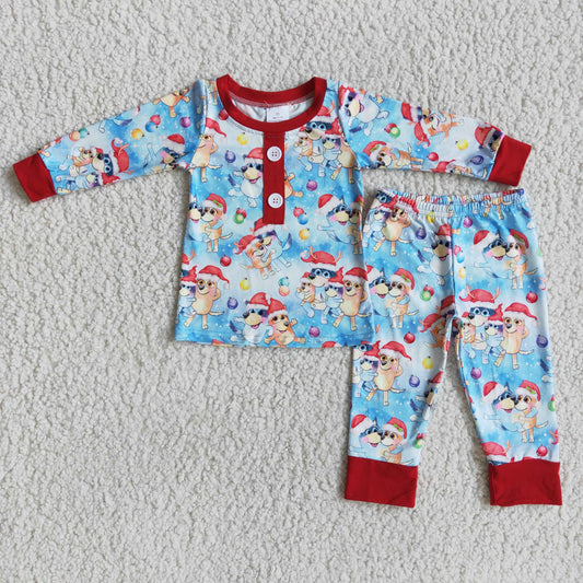 boys Christmas blu*y pajamas