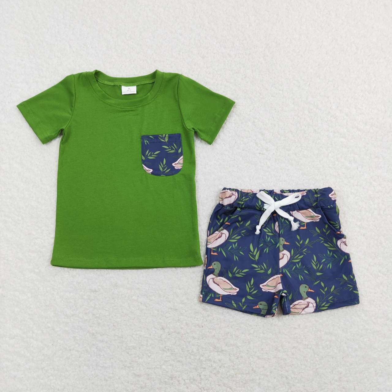 boy duck shorts set summer clothes