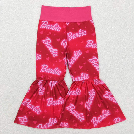 hot pink bell bottom flare pants girls trousers