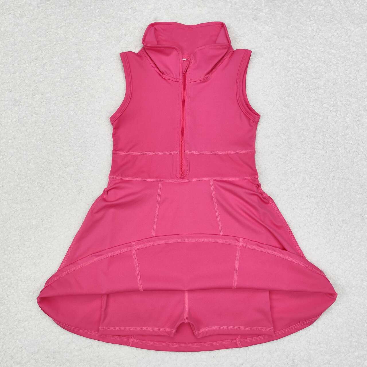 little girl hot pink yoga one piece activewear