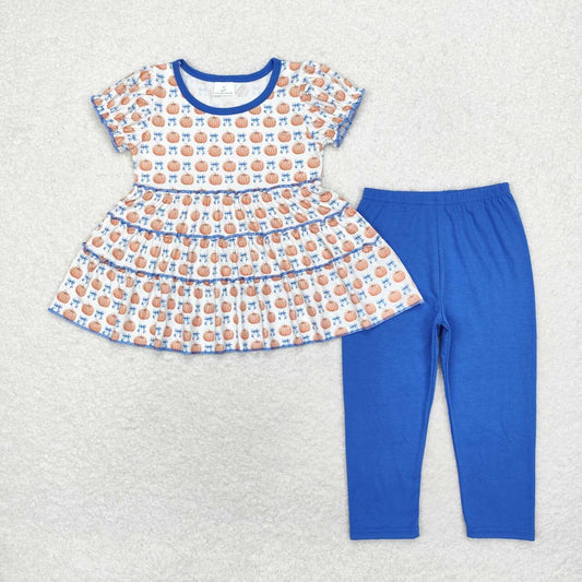 pumpkin tunic legging set fall girls outfit