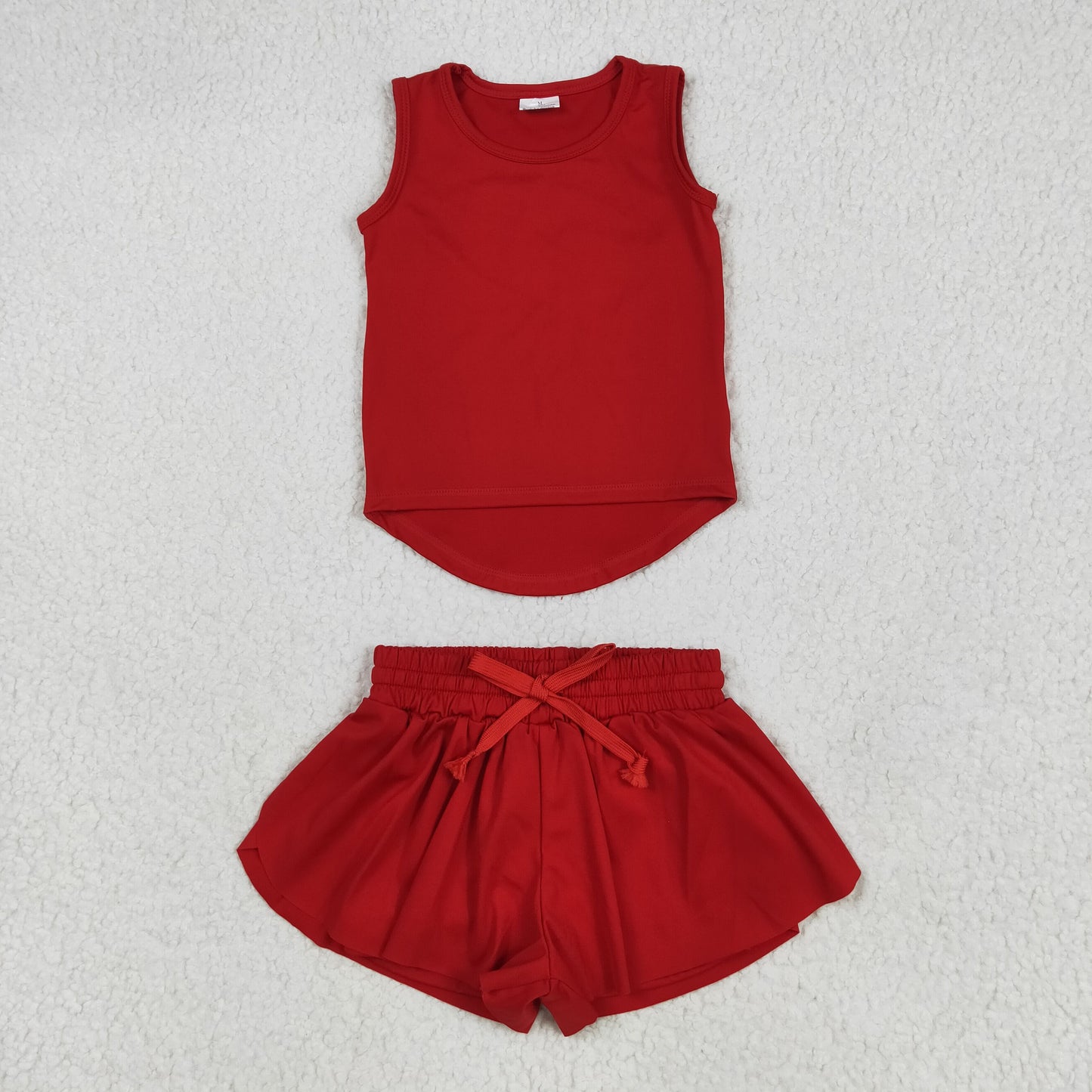 red tank athletic skort set
