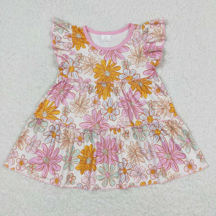 baby girl clothes flower girl summer top ruffles gril summer tunic top