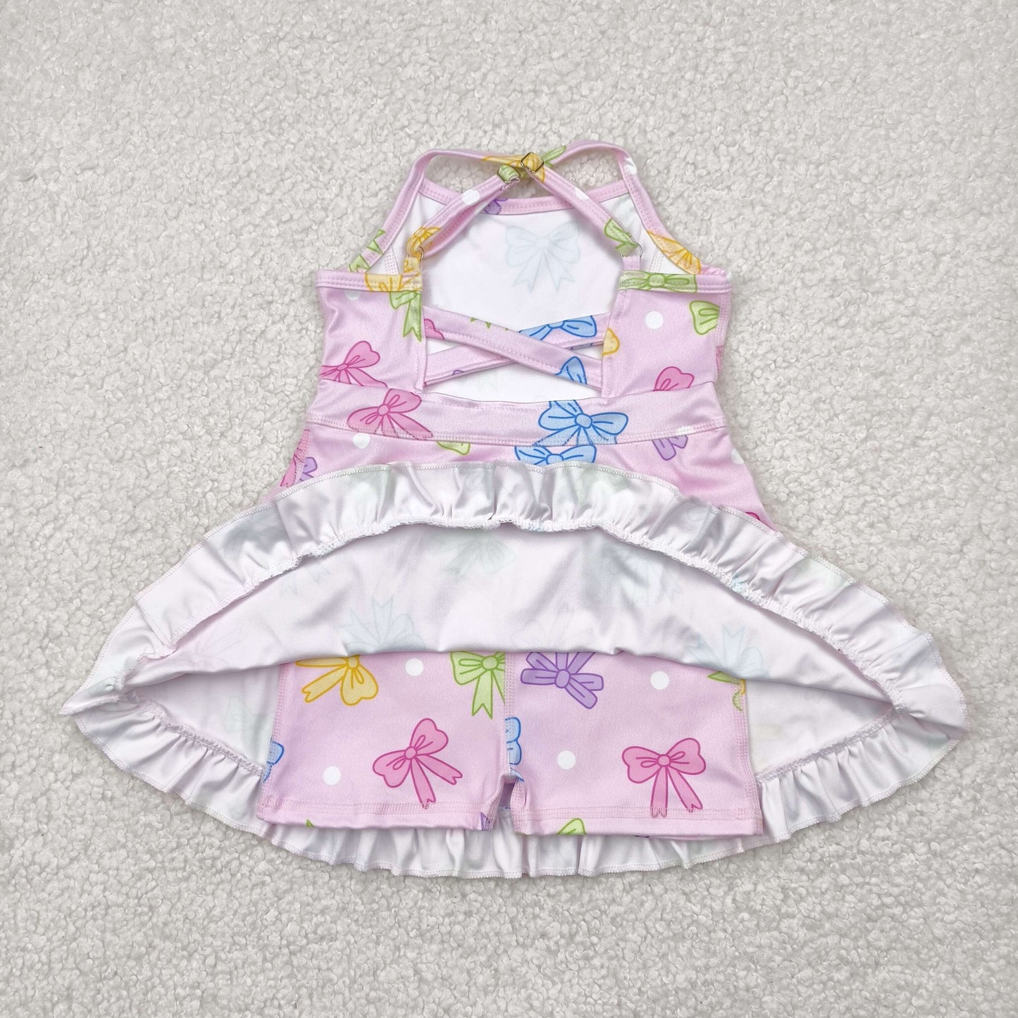 colorful bow athletic dress