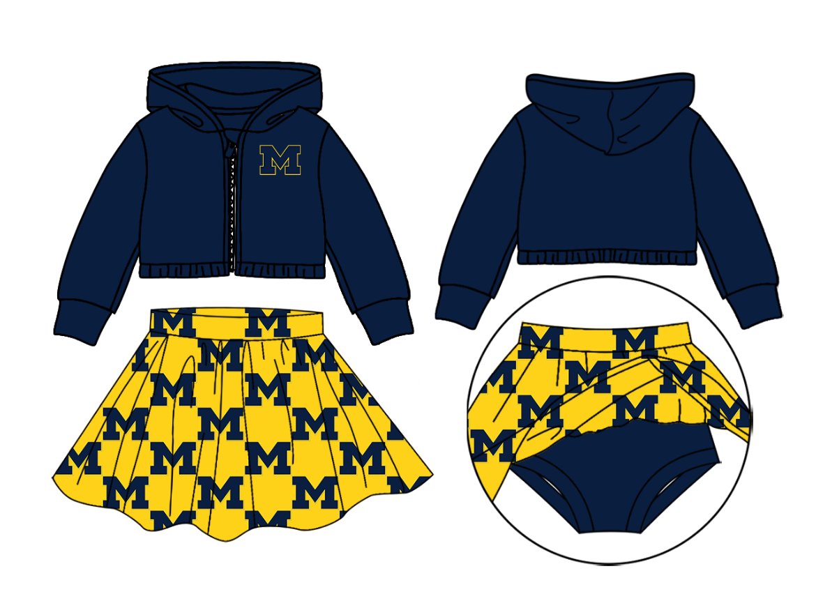 CLOSE 2025 8th Aug team zip hoodie skort outfit