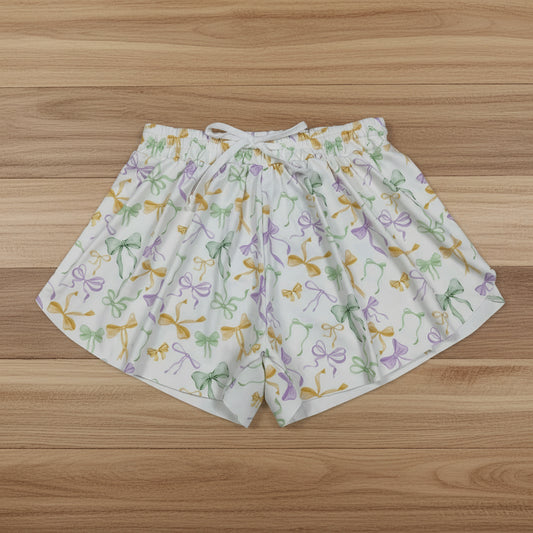 mardi gras coquette athletic shorts women activewear