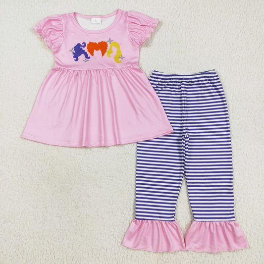hocus pocus pants set halloween girl clothes