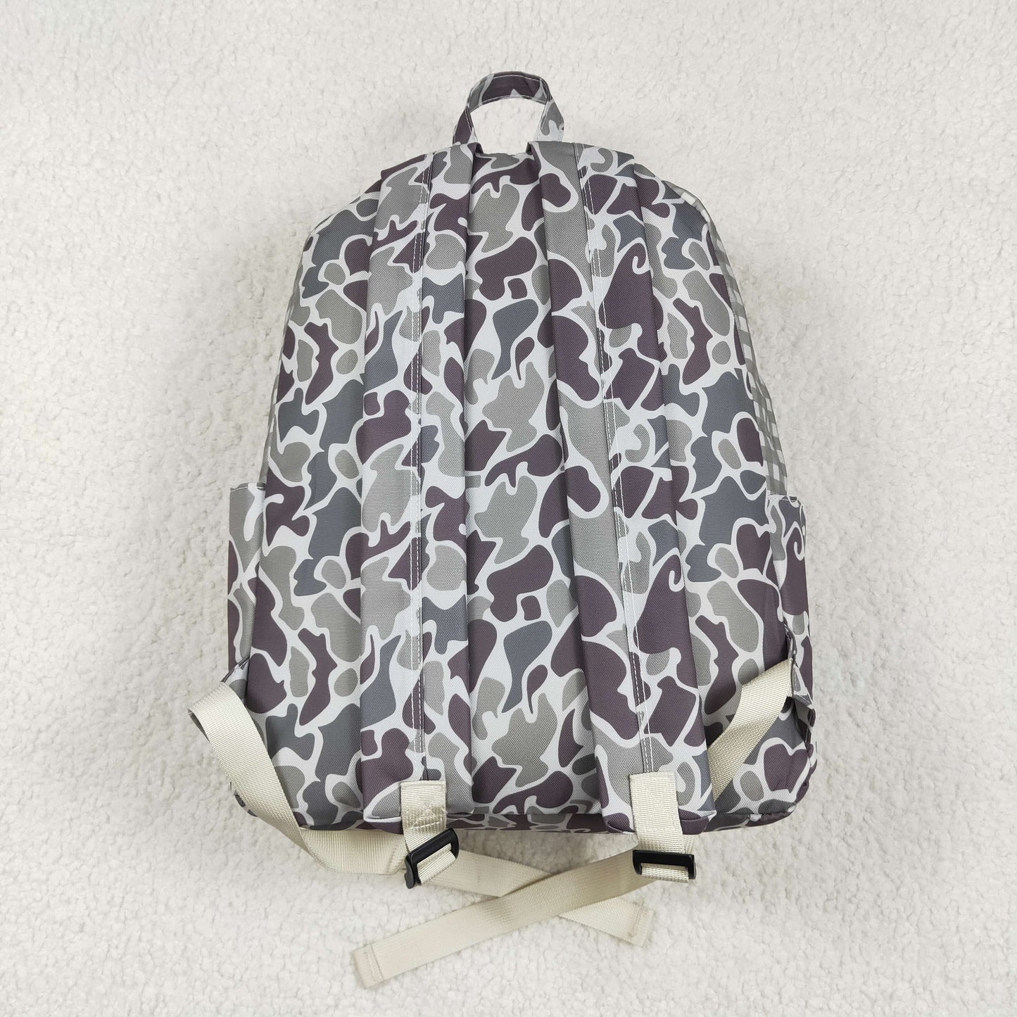 camo dog print backpack children bag
