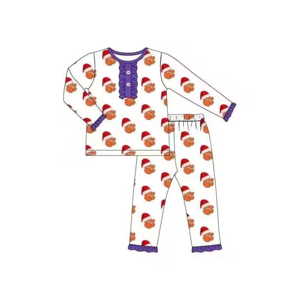 Split-CLOSE  12th Sept santa tigers football pajama set